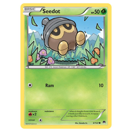 Pokemon - XY - Breakpoint - Seedot - 4/122 (Reverse Holo)