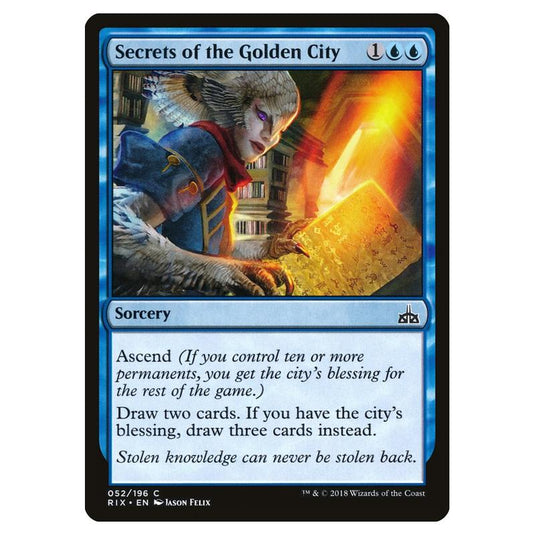 Magic The Gathering - Rivals Of Ixalan - Secrets Of The Golden City - 52/196 (Foil)