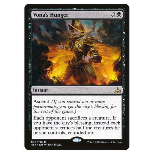 Magic The Gathering - Rivals Of Ixalan - Vona\\'s Hunger - 90/196