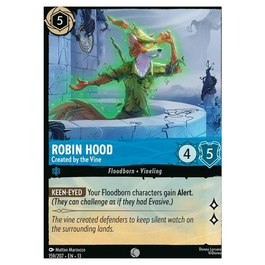 Lorcana - Attack of the Vine! - Robin Hood - Created by the Vine (Common) - 159/207