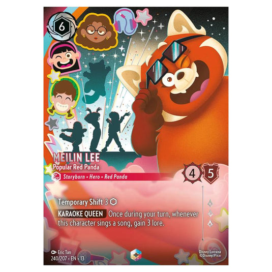 Lorcana - Attack of the Vine! - Meilin Lee - Popular Red Panda (Enchanted) - 240/207