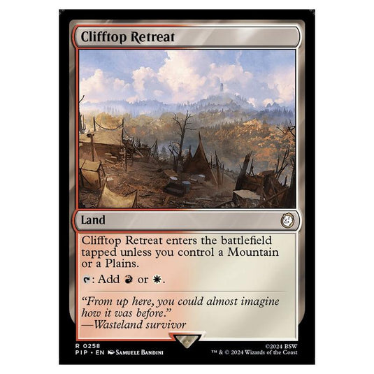 Magic The Gathering - Universes Beyond - Fallout - Clifftop Retreat - 0258