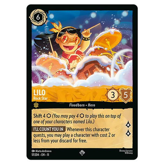 Lorcana - Winterspell - Lilo - Rock Star (Super Rare) - 017/204