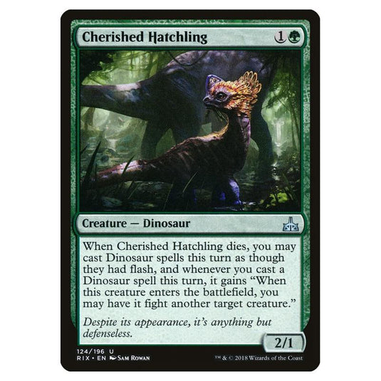 Magic The Gathering - Rivals Of Ixalan - Cherished Hatchling - 124/196 (Foil)