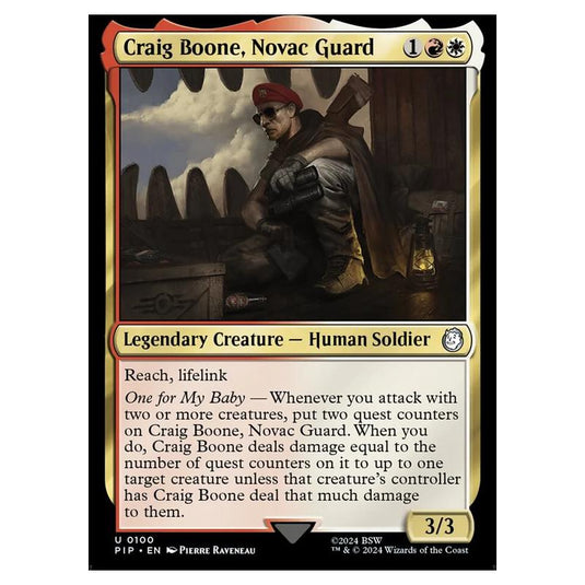 Magic The Gathering - Universes Beyond - Fallout - Craig Boone, Novac Guard - 0100