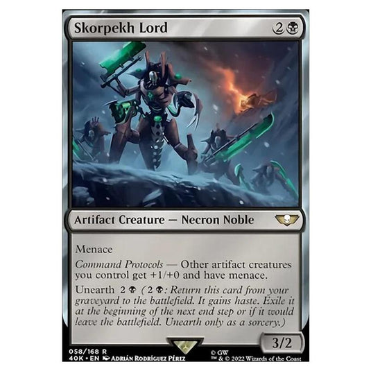 Magic The Gathering - Universes Beyond - Warhammer 40k - Skorpekh Lord - 058/168