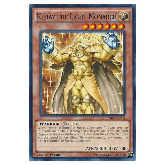 Yu-Gi-Oh! - Space-Time Showdown Power-Up Pack - Kuraz the Light Monarch (Common) YS14-ENA03