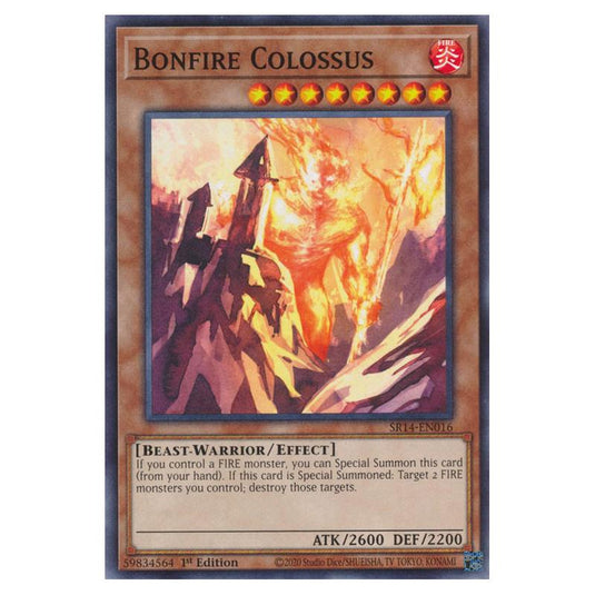 Yu-Gi-Oh! - Structure Deck - Fire Kings - Bonfire Colossus (Common) SR14-EN016