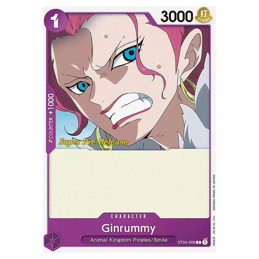 One Piece - ST-04: Starter Deck - Animal Kingdom Pirates - Super Pre-Release - Ginrummy - ST04-009p