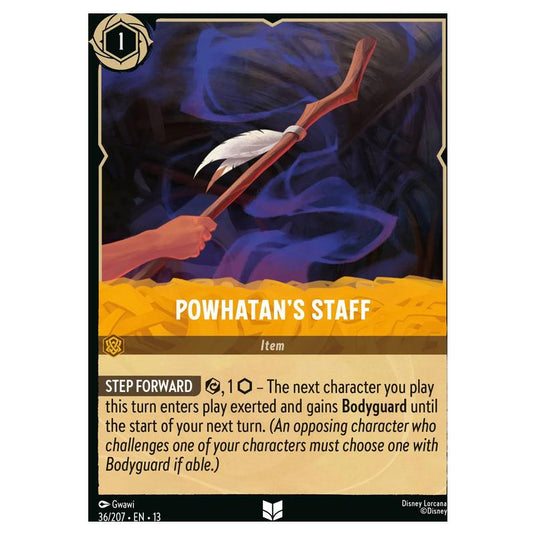 Lorcana - Attack of the Vine! - Powhatan's Staff (Uncommon) - 36/207