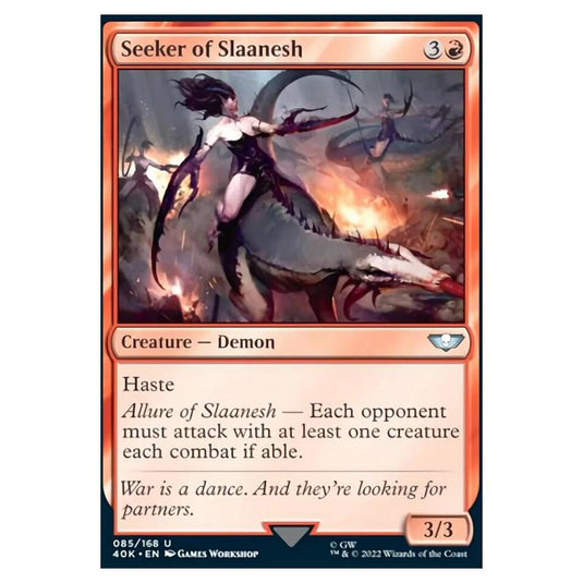Magic The Gathering - Universes Beyond - Warhammer 40k - Seeker of Slaanesh - 085/168