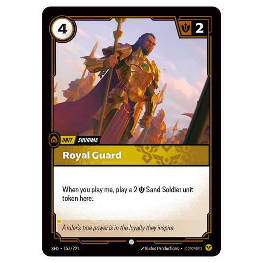 Riftbound: League of Legends TCG - Spiritforged - Royal Guard - 157/221