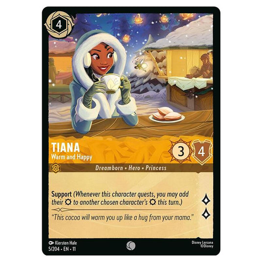 Lorcana - Winterspell - Tiana - Warm and Happy (Common) - 005/204