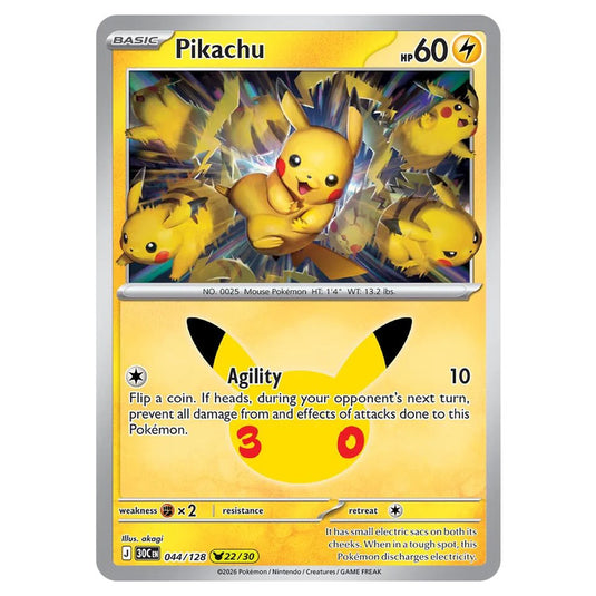 Pokemon - 30th Celebration - Pikachu - 044/128