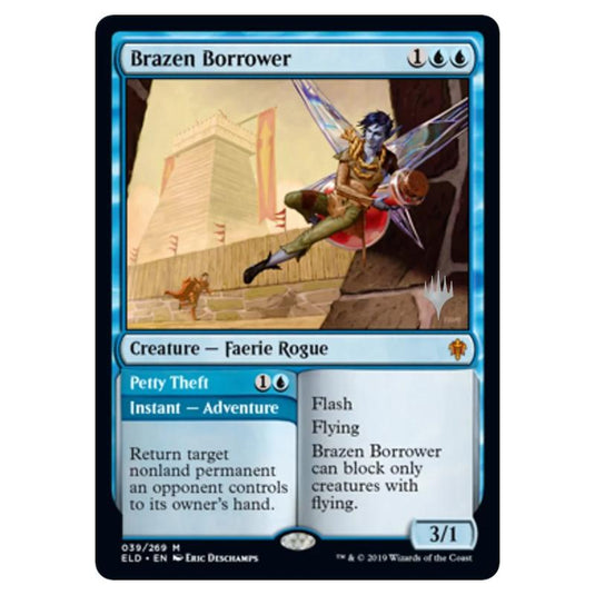 Magic The Gathering - Throne of Eldraine Promos - Brazen Borrower // Petty Theft - 039/269