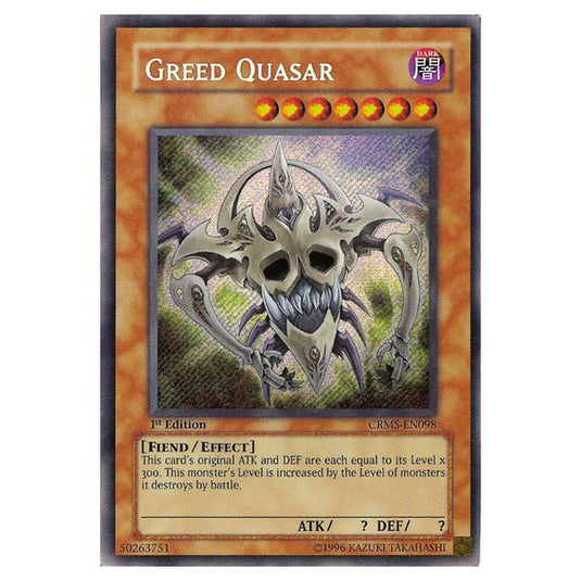 Yu-Gi-Oh! - Crimson Crisis - Greed Quasar (Secret Rare) CRMS-EN098