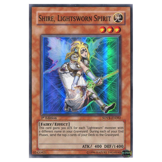 Yu-Gi-Oh! - Stardust Overdrive - Shire, Lightsworn Spirit (Super Rare) SOVR-EN082