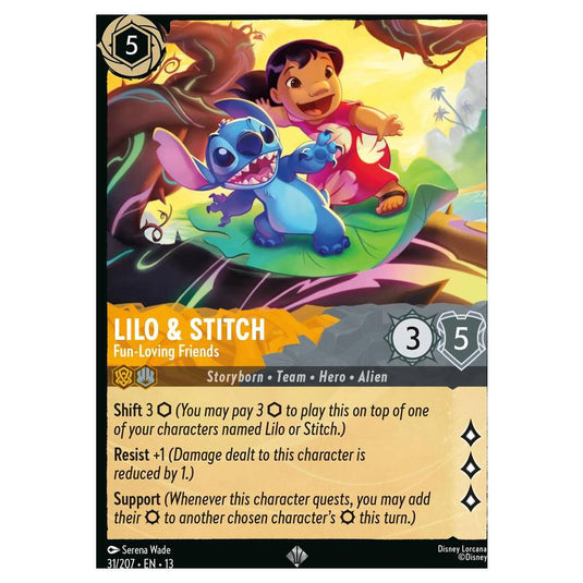 Lorcana - Attack of the Vine! - Lilo & Stitch - Fun-Loving Friends (Super Rare) - 31/207