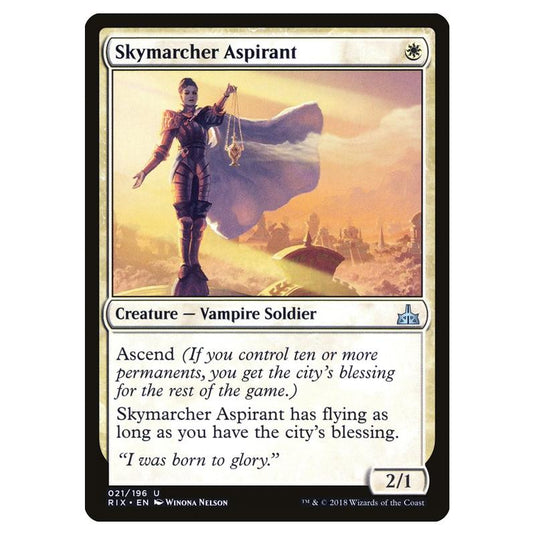 Magic The Gathering - Rivals Of Ixalan - Skymarcher Aspirant - 21/196 (Foil)