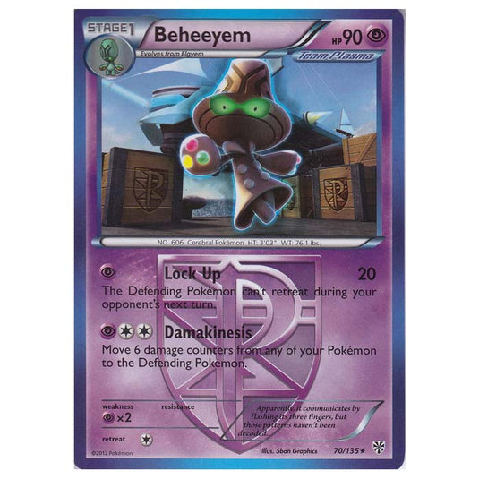 Pokemon - Black & White - Plasma Storm - Beheeyem - 70/135