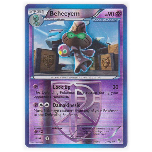 Pokemon - Black & White - Plasma Storm (Reverse Holo) - Beheeyem - 70/135