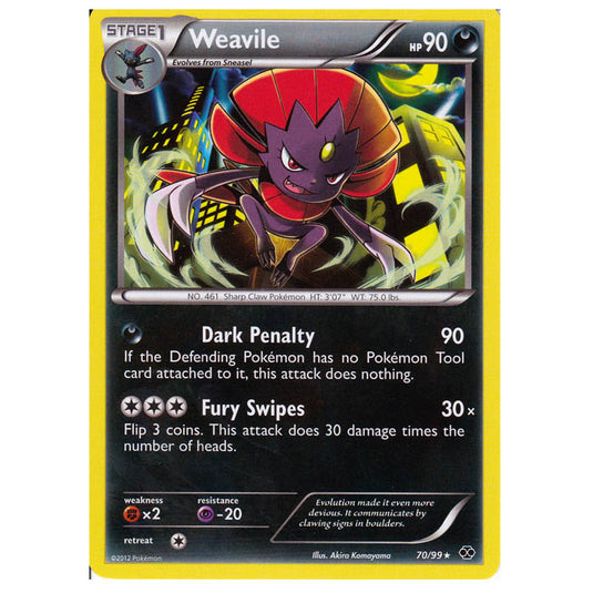 Pokemon - Black & White - Next Destinies - Weavile 70/99