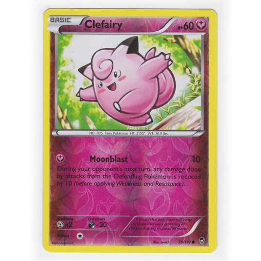 Pokemon - XY Furious Fists - (Reverse Holo) - Clefairy - 70/111