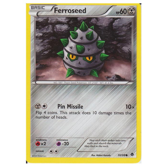 Pokemon - Black & White - Emerging Powers - Ferroseed 70/98