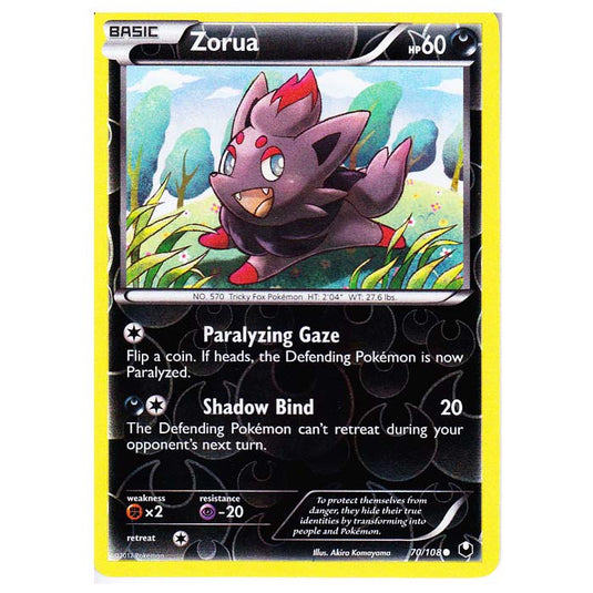 Pokemon - Black & White - Dark Explorers - (Reverse Holo) Zorua - 70/108