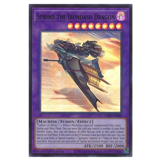 Yu-Gi-Oh! - The Chronicles Deck - The Fallen & The Virtuous - Sprind the Irondash Dragon (Ultra Rare) - CH01-EN048