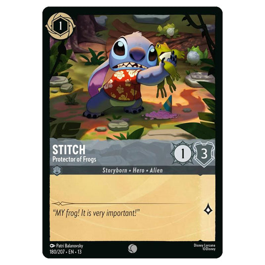 Lorcana - Attack of the Vine - Stitch - Protector of Frogs (Common) - 180/207