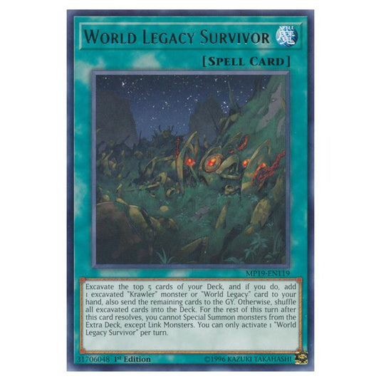 Yu-Gi-Oh! - 2019 Gold Sarcophagus Tin Mega Pack - World Legacy Survivor (Rare) MP19-EN119