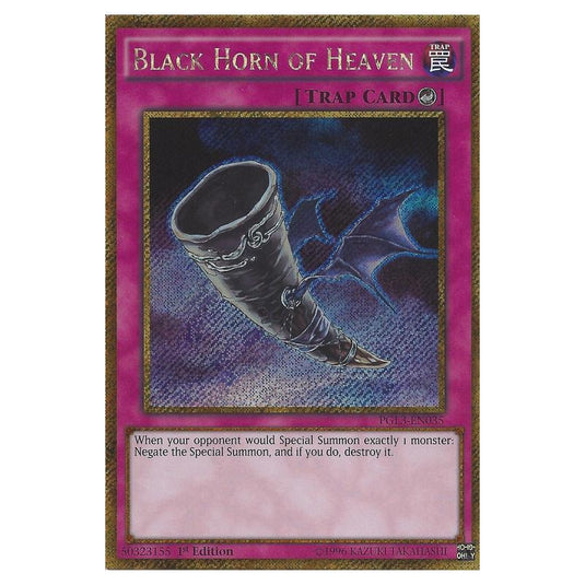 Yu-Gi-Oh! - Premium Gold - Infinite Gold - Black Horn of Heaven (Gold Secret Rare) PGL3-EN035