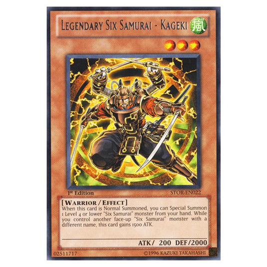 Yu-Gi-Oh! - Storm of Ragnarok - Legendary Six Samurai - Kageki (Rare) STOR-EN022