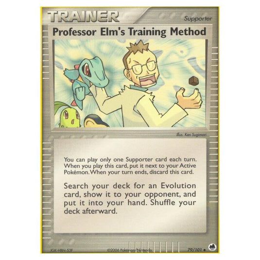 Pokemon - EX Dragon Frontiers - Professor Elm's Training Method - 079