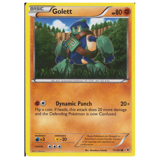 Pokemon - Black & White - Noble Victories - Golett 71/101