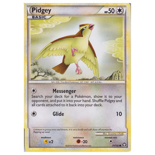 Pokemon - HGSS - Triumphant - Pidgey 71/102