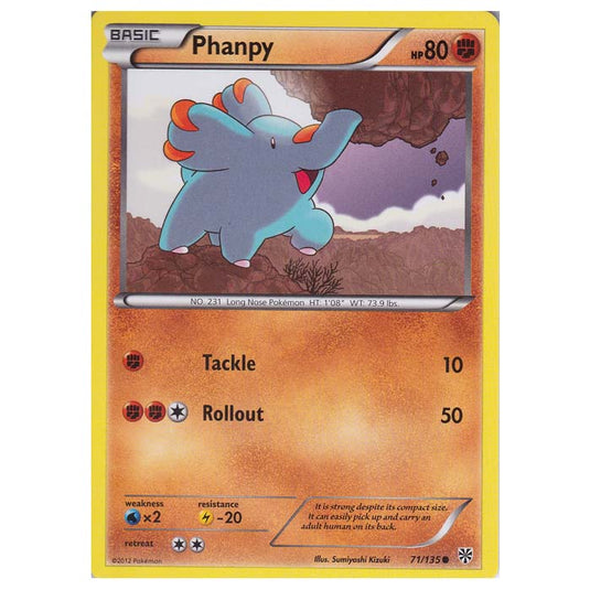 Pokemon - Black & White - Plasma Storm - Phanpy - 71/135