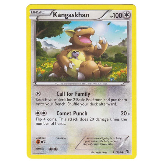 Pokemon - Black & White - Plasma Blast - Kangaskhan - 71/101