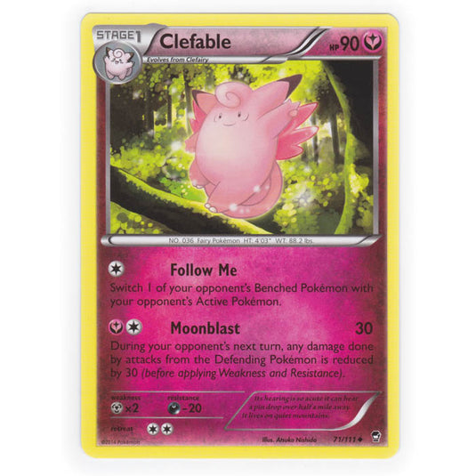 Pokemon - XY Furious Fists - Clefable - 71/111