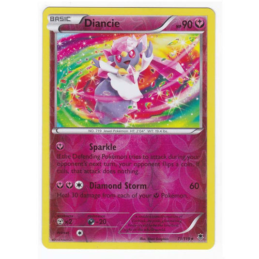 Pokemon - XY Phantom Forces - (Reverse Holo) - Diancie - 71/119