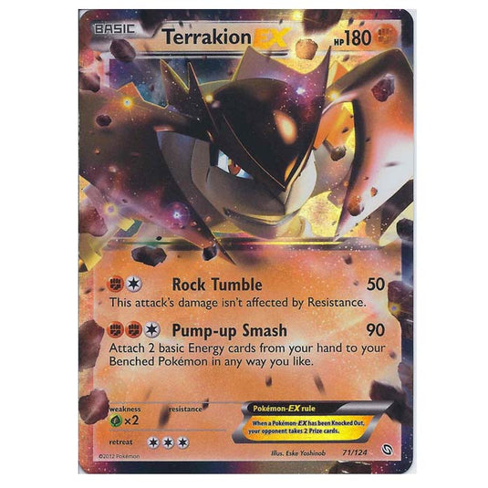 Pokemon - Black & White - Dragons Exalted - Terrakion-EX - 71/124