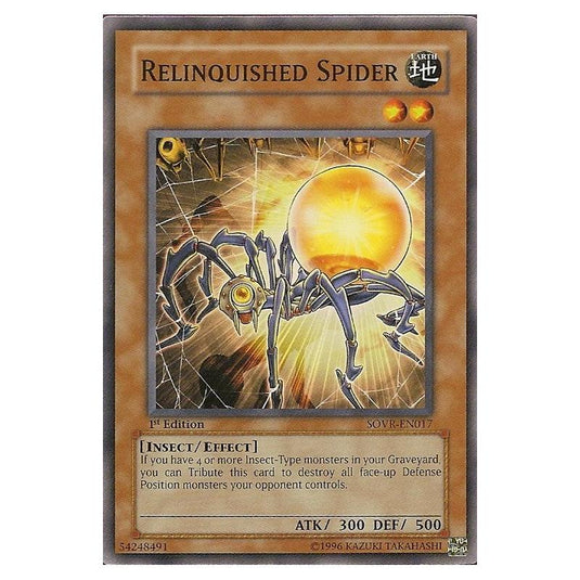 Yu-Gi-Oh! - Stardust Overdrive - Relinquished Spider (Common) SOVR-EN017