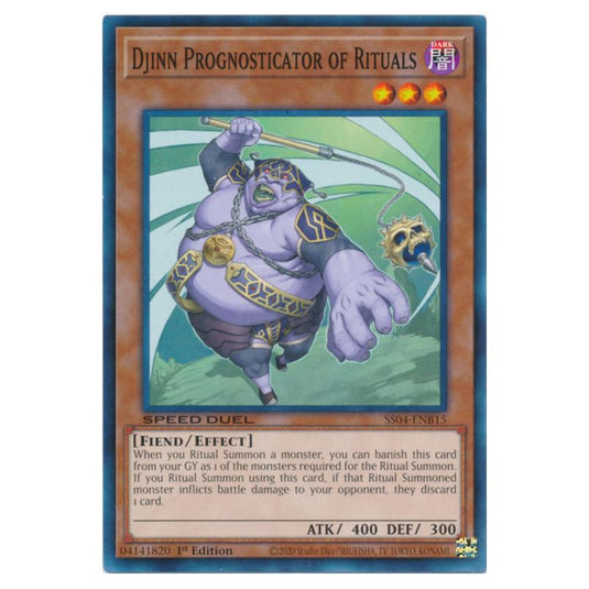 Yu-Gi-Oh! - Speed Duel Starter Decks - Match of the Millennium - Djinn Prognosticator of Rituals (Common) SS04-ENB15