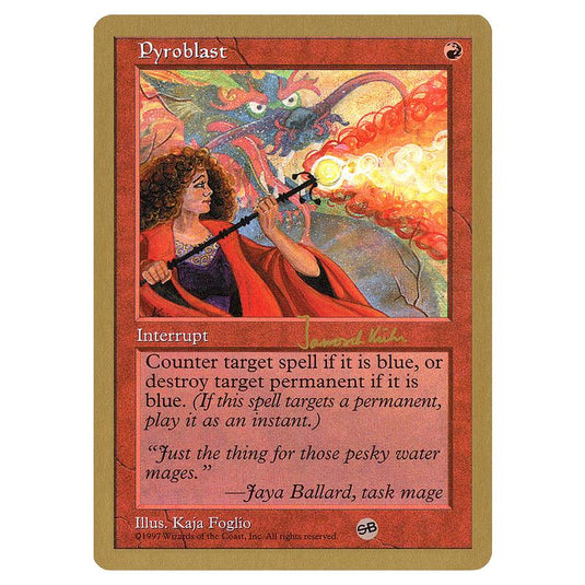 Magic the Gathering - World Championship Decks 1997 - Pyroblast - jk262sb