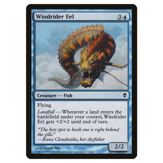 Magic The Gathering - Zendikar - Windrider Eel - 78/249