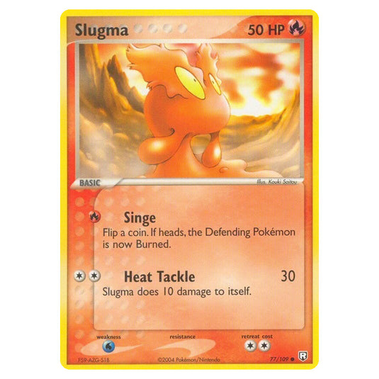 Pokemon - EX Team Rocket Returns - Slugma - 077/109