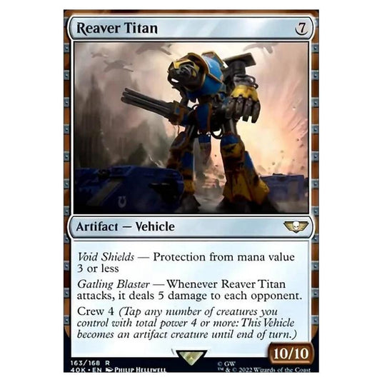 Magic The Gathering - Universes Beyond - Warhammer 40k - Reaver Titan - 163/168