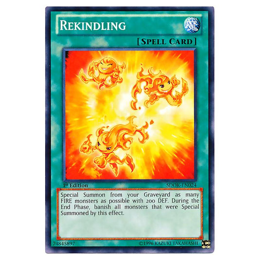 Yu-Gi-Oh! - Onslaught of the Fire Kings Structure Deck - Rekindling (Common) SDOK-EN024