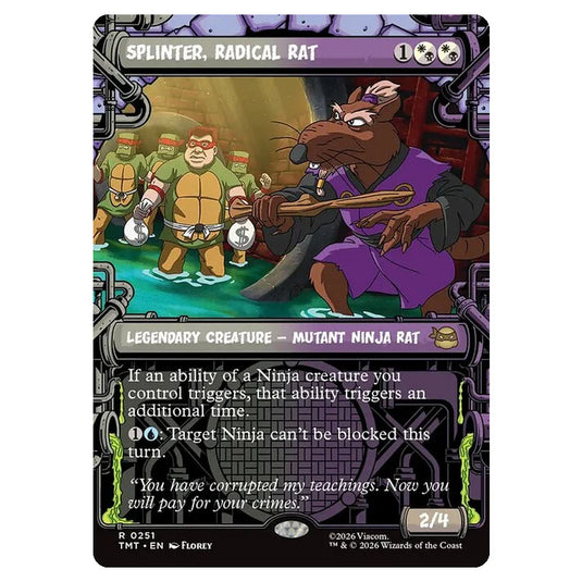 Magic The Gathering - Teenage Mutant Ninja Turtles - Splinter, Radical Rat - 0251